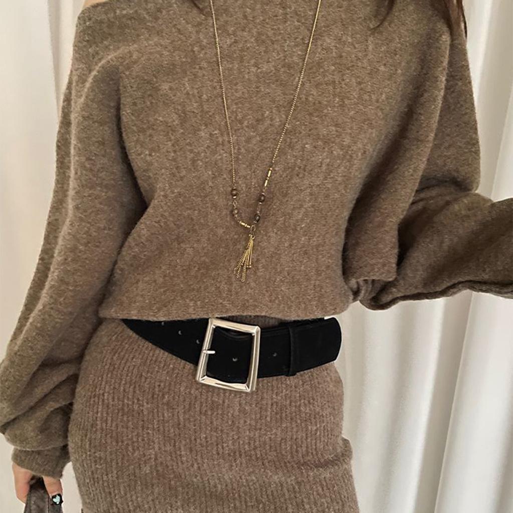 Waist Belt for Women Girls PU Leather Waistband Streetwear Accessory Female Waist Decorative Sash Wide Waist Cincher