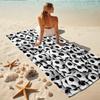1Pc Soccer Ball Beach Towel, Quick Dry, Multi-Use for Beach Pool Gym Yoga Home Travel, Christmas, Halloween, Xmas Gift S92988