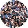 50-Piece Cartoon Couple Portrait Stickers - Waterproof DIY Decor for Guitar, Notebook & Luggage
