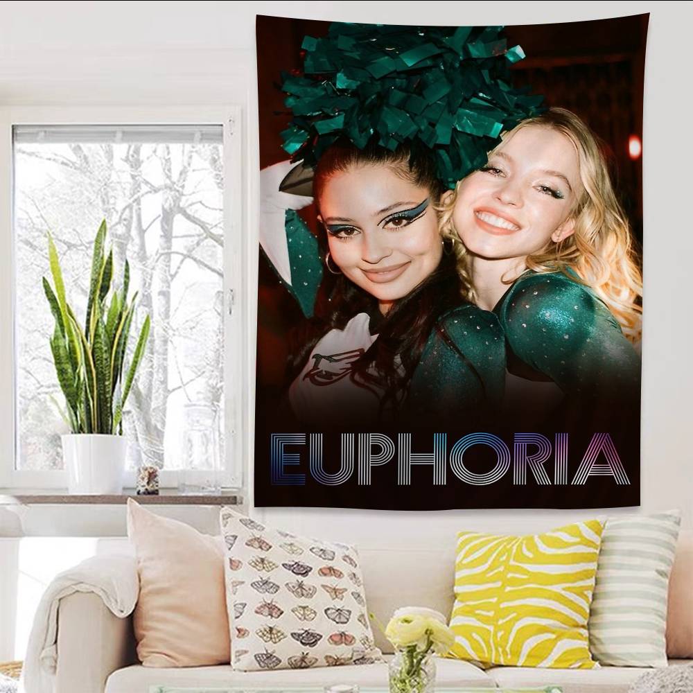 E-Euphoria TV Show DIY Wall Tapestry For Living Room Home Dorm Decor Wall Art Decor