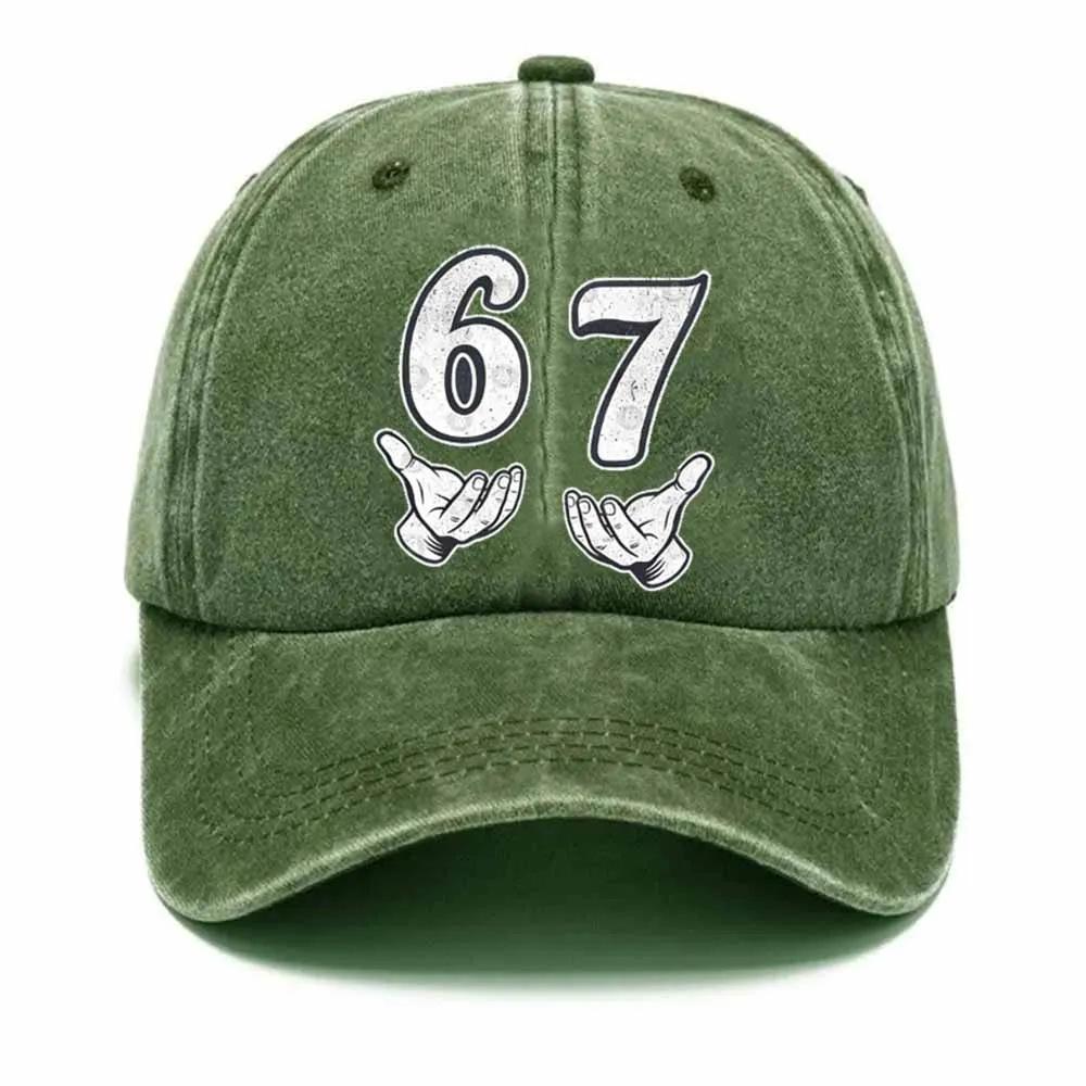 For New PVC Men's Vintage Washed Digital Printed Logo Sunshade Baseball Cap 6-Panel Adjustable