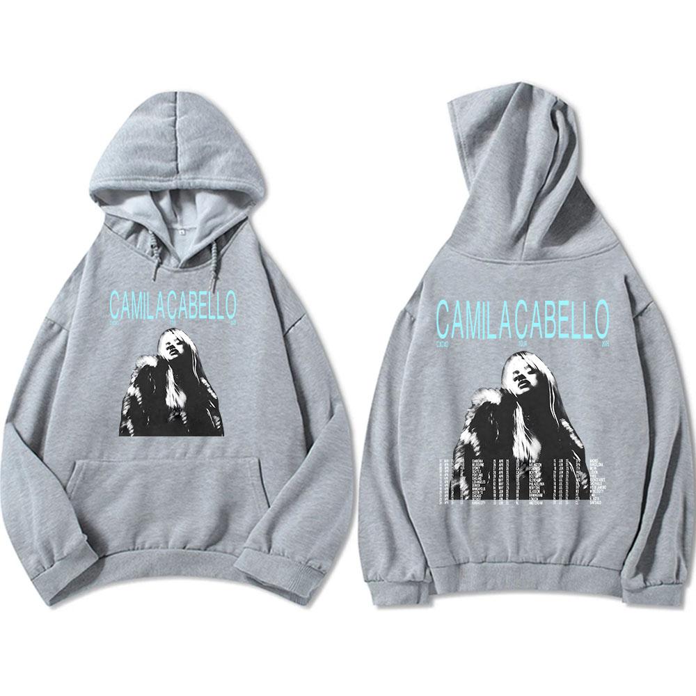 Camila Cabello Yours.C Tour 2025 Hoodies Langarm Fleece Herren/Damen Sweatshirts Grafik Kleidung Tasche Kapuzenpullover Männlich