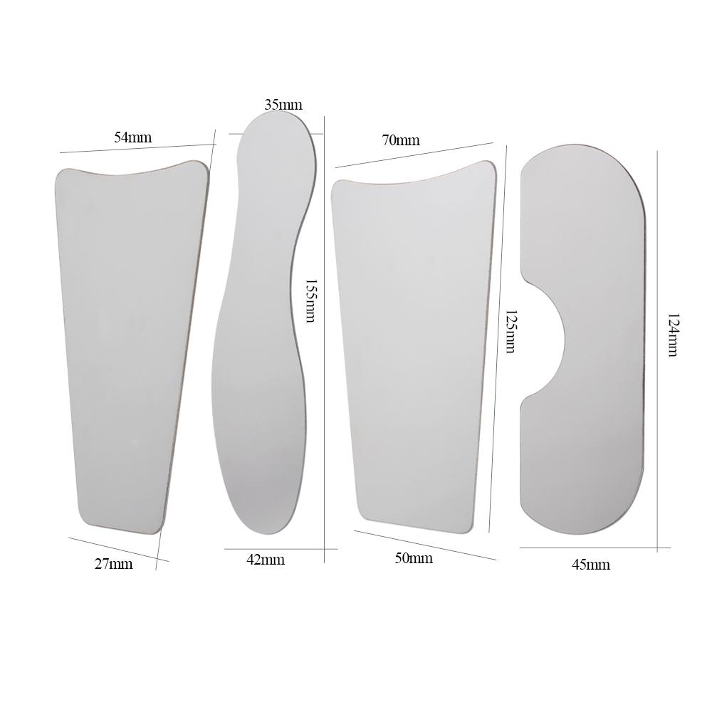 4PCS Dental Orthodontic Photographic Mirror Stainless Steel Nickel Autoclavebale