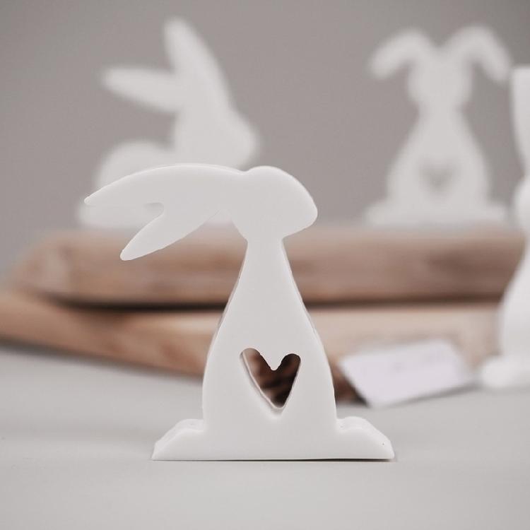 Silicone Ornament Molds Easter Rabbit Designs Easy Releasing Mold Silicone Texture Home Decors Mold for Craft Projects