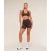 Gymshark Flow Bodyfit Short Archive Brown B5b5h Nby8