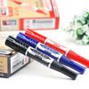 Dual-Tip Oil-Based Marker: Waterproof & Fade-Resistant, Thick & Thin Tips in Black, Red, Blue - Ideal for Logistics