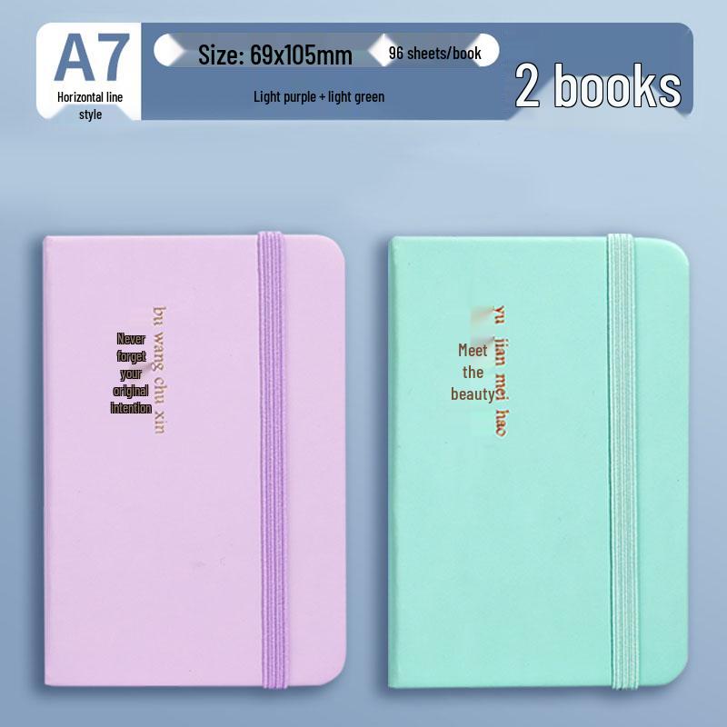 A7 Mini Pocket-Sized Notebook: Portable, Simple, and Perfect for Students