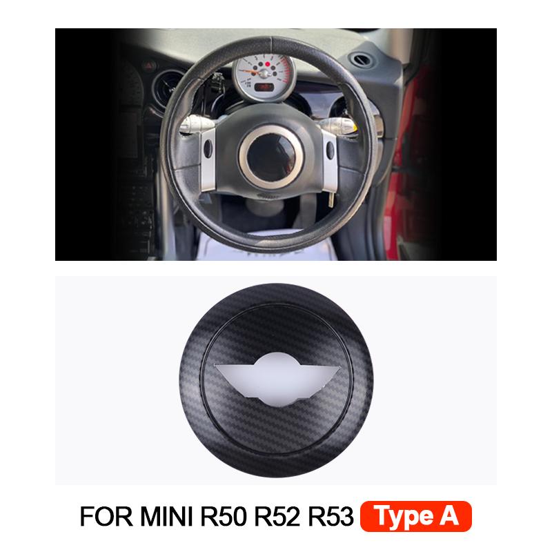 1PCS Car Steering Wheel Center Panel Car Sticker Night Jack For MINI Cooper R50 R52 R53 For Mini Cooper Interior Accessories