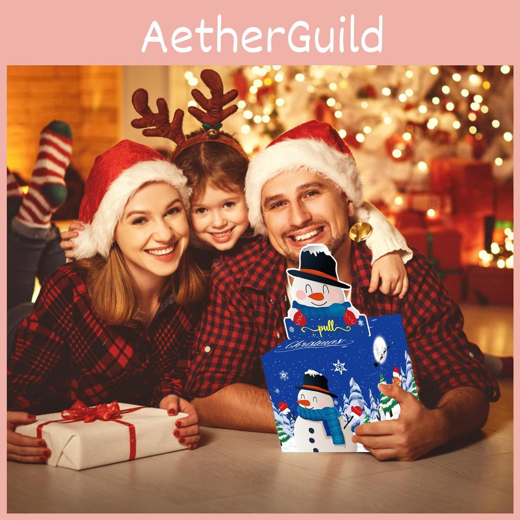 Christmas Snowman Theme Party Decor Gift Box With Paper Material For Holiday Celebrations