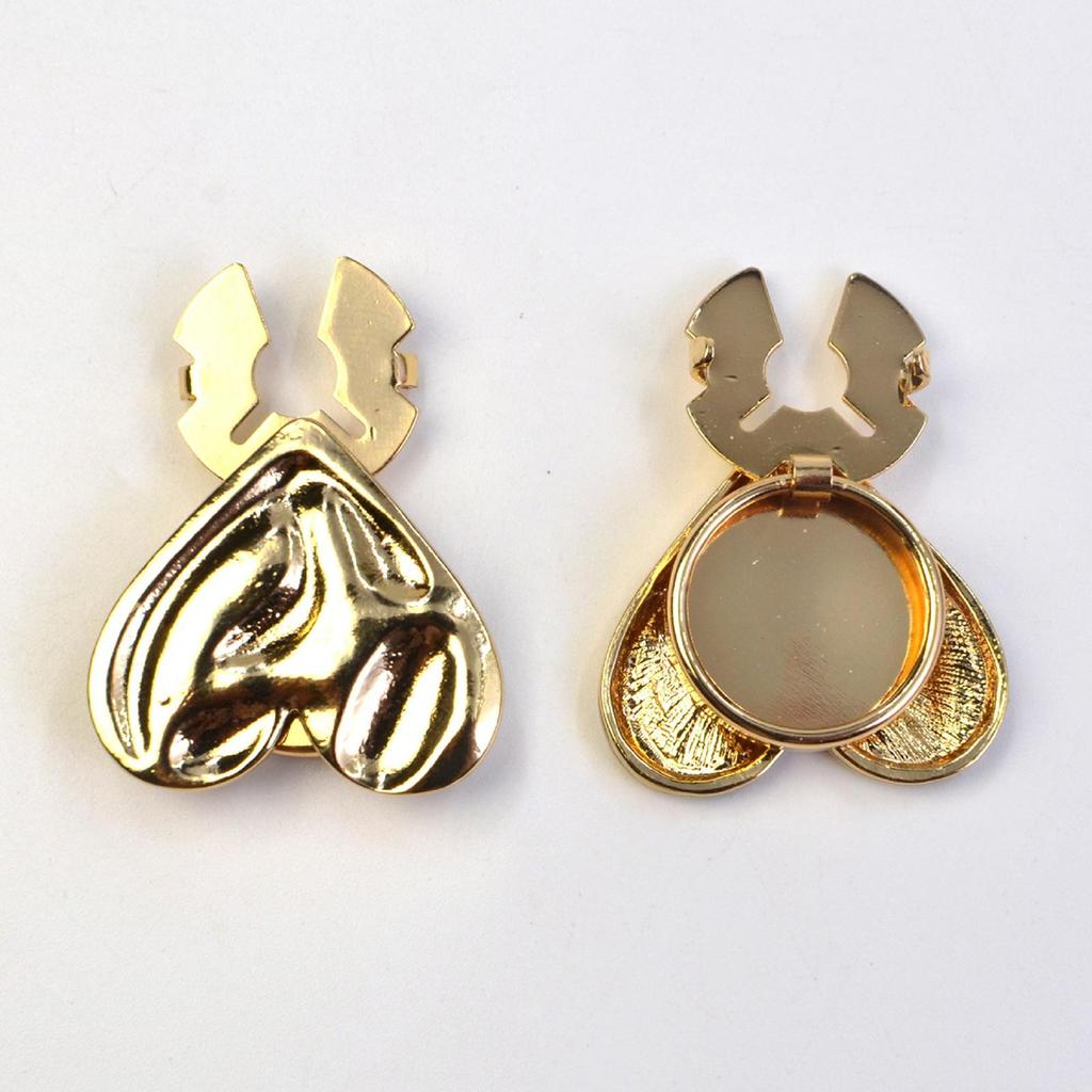 2pcs Alloy Button Covers Heart Shaped Decorative Brooch Cufflink Button Flap For Sewing Shirt Making Party Daily Wear