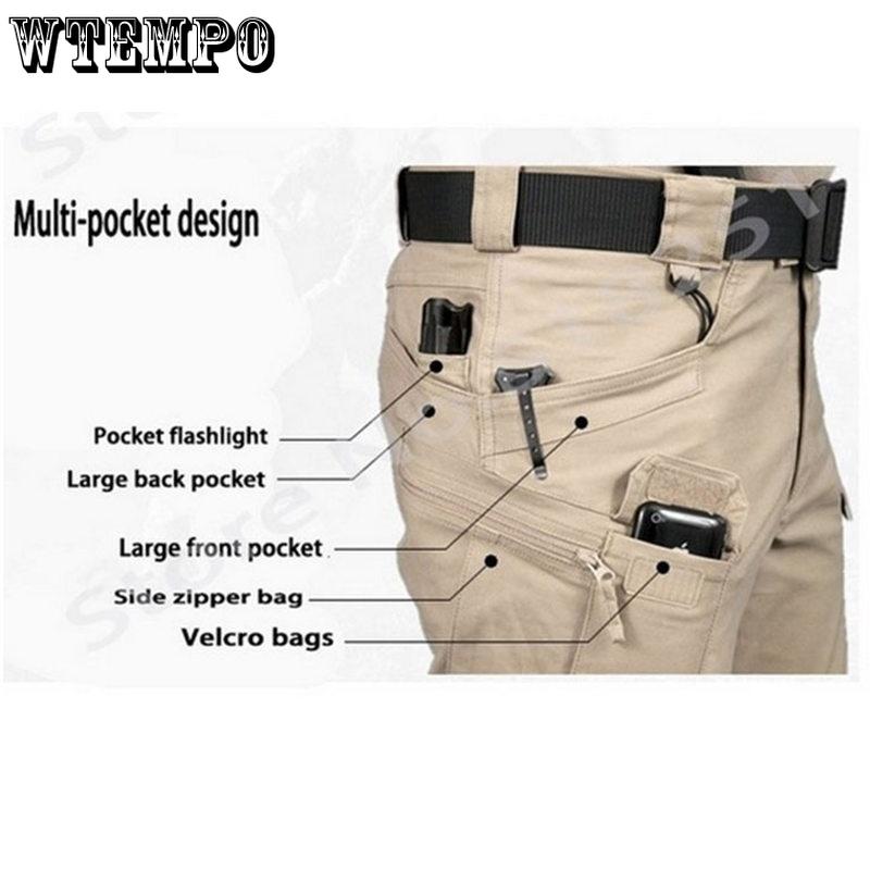 Men's Combat Outdoor Sports Trekking Pants Tactical Military Sweatpants Fighting Multi-pocket Pants IX9 City Tactical Cargo Pants