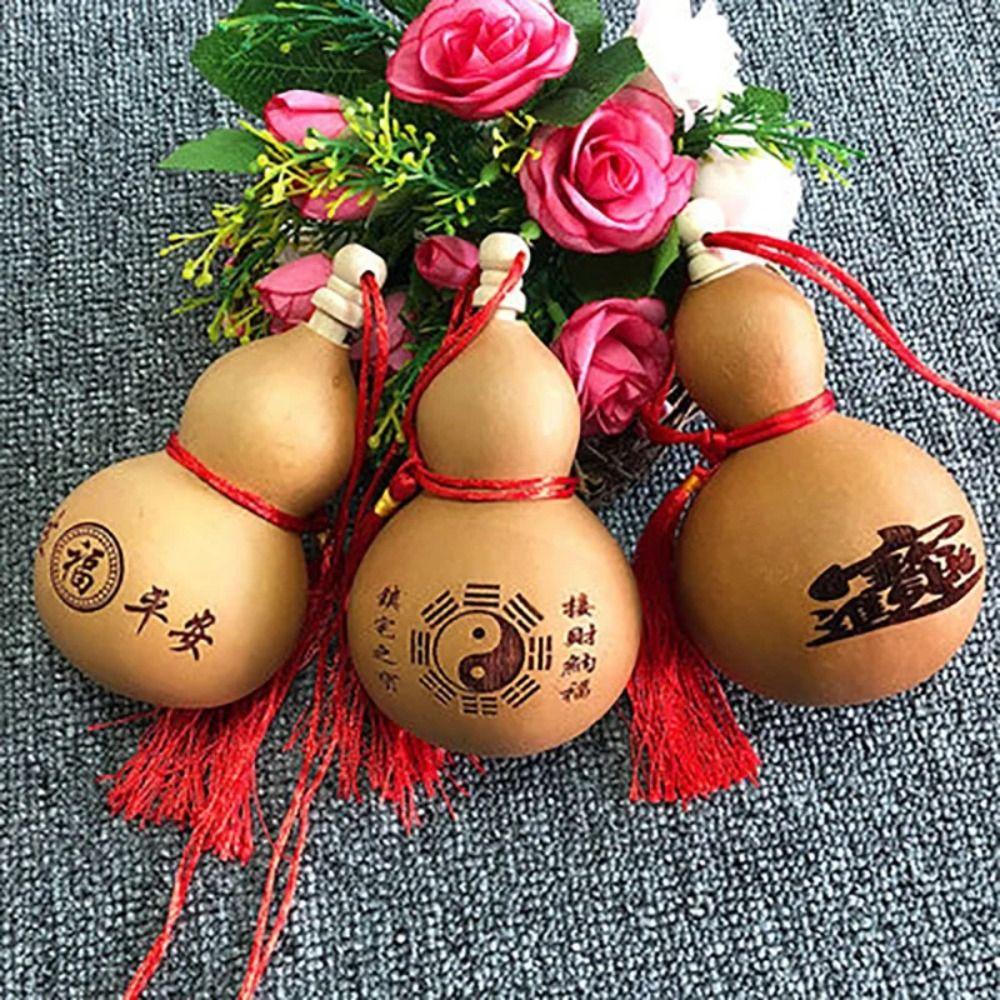 Natural Dry Gourd Bottle DIY Photography Props Hanging Gift Gourd Crafts  Xmas Gift