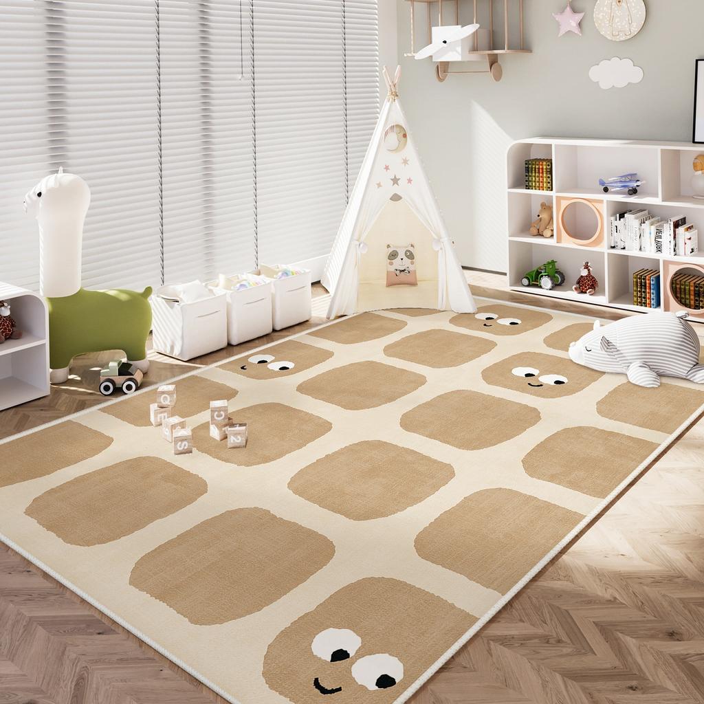 Living Room Carpet, Household Sofa, Crystal Velvet Carpet, Large Area Covered With Waterproof And NonSlip Cartoon DirtResistant Floor Mat