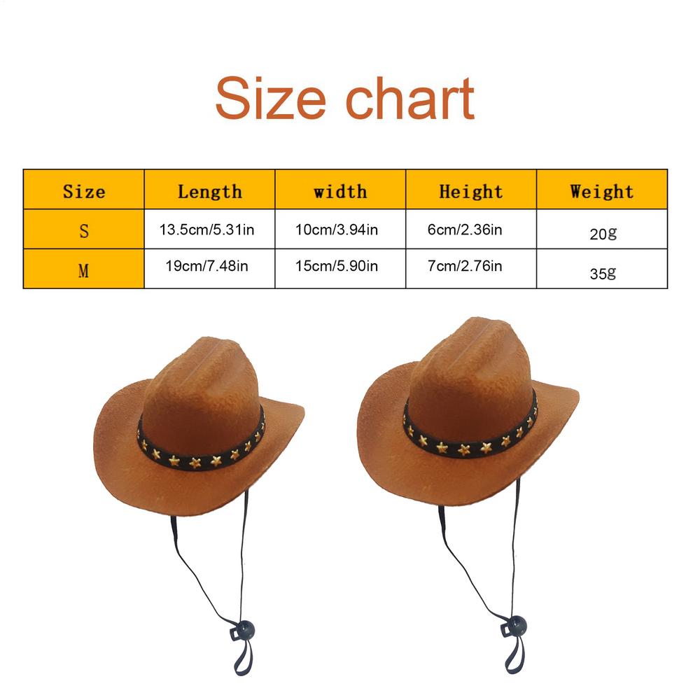 Adjustable Funny Pet Hat Breathable Pet Cowboy Hat Puppy Halloween Costumes Pet Party Decoration Pet Accessories for Small Dog