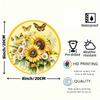 Vintage Sunflower Butterfly Metal Wall Art Rustic Farmhouse Home Decor