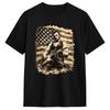 Abraham Lincoln Playing Guitar Retro Music T Shirt Summer Classic Tshirts Pure Cotton Leisure Tshirt For Unisexs Design Tees