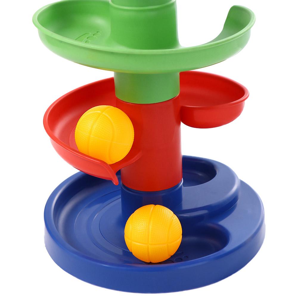 Entertainment Ball Drop Roll Swirling Tower Spin Track Toy Set Rotating Track Set Educational Toys