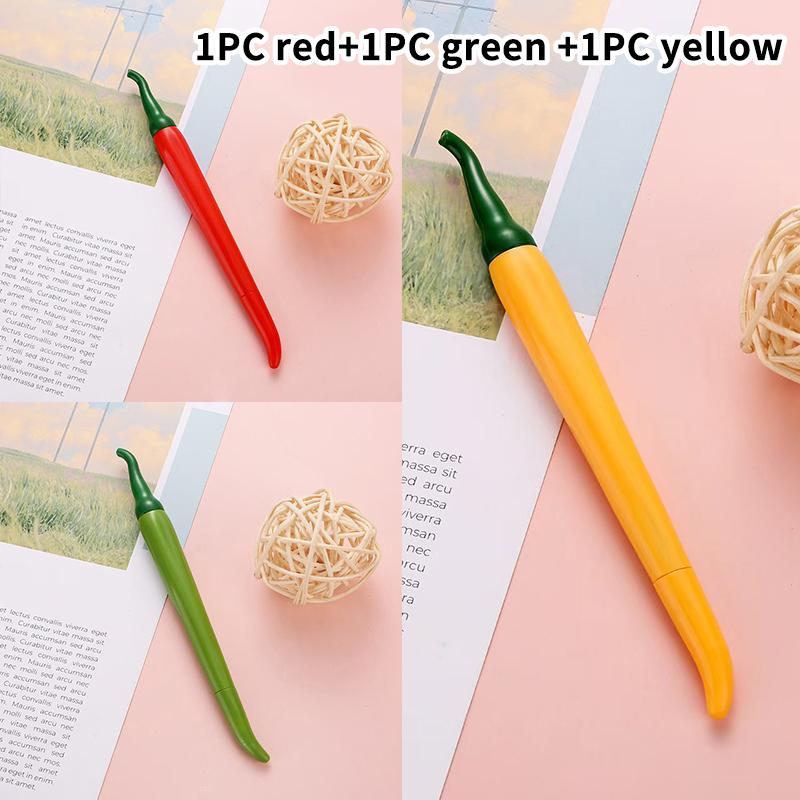 

5Pcs Cute Simulation Cayenne Series Gel Pens Office School Stationery Writing Pen For Kids Creative Signing Pens