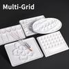Borrence Paint Tray Palette Reusable Imitation Ceramic Paint Palette Tray for Artist Acrylic Watercolor Oil Painting DIY Craft