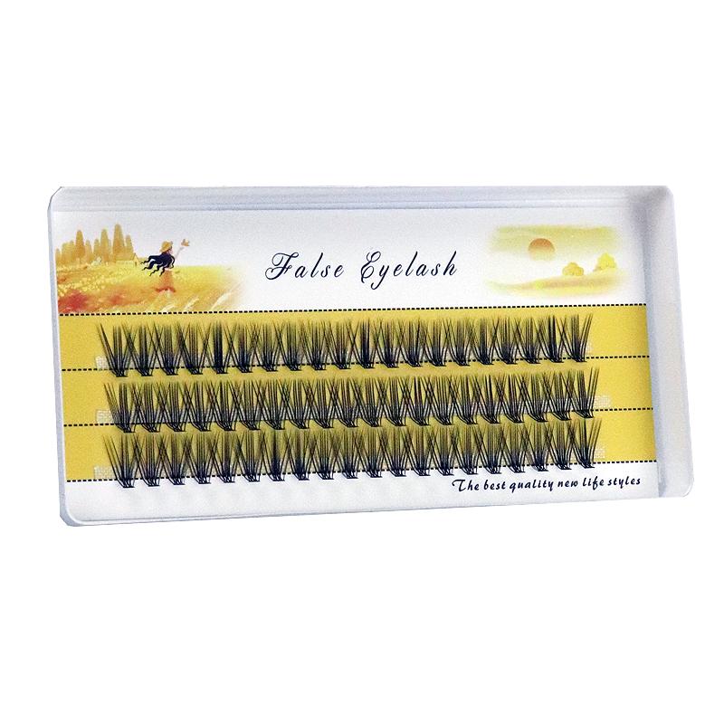 New 20D L Curl Eyelash Cluster Russia 3D Natural Individual False Eyelashes 1 Box/60 Bunches Mink Lashes Extension Makeup Tools