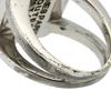 HERMES Corozo Series Ring BIJOUTERIE FANTAISIE metallic/shell #5.8(US Size) 10.4g Women Used