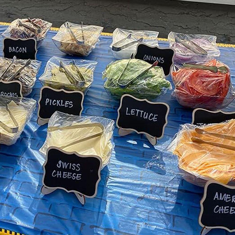 10pcs Creative Message Blackboards with Easel Stand Small Chalk Board  Party Supplies