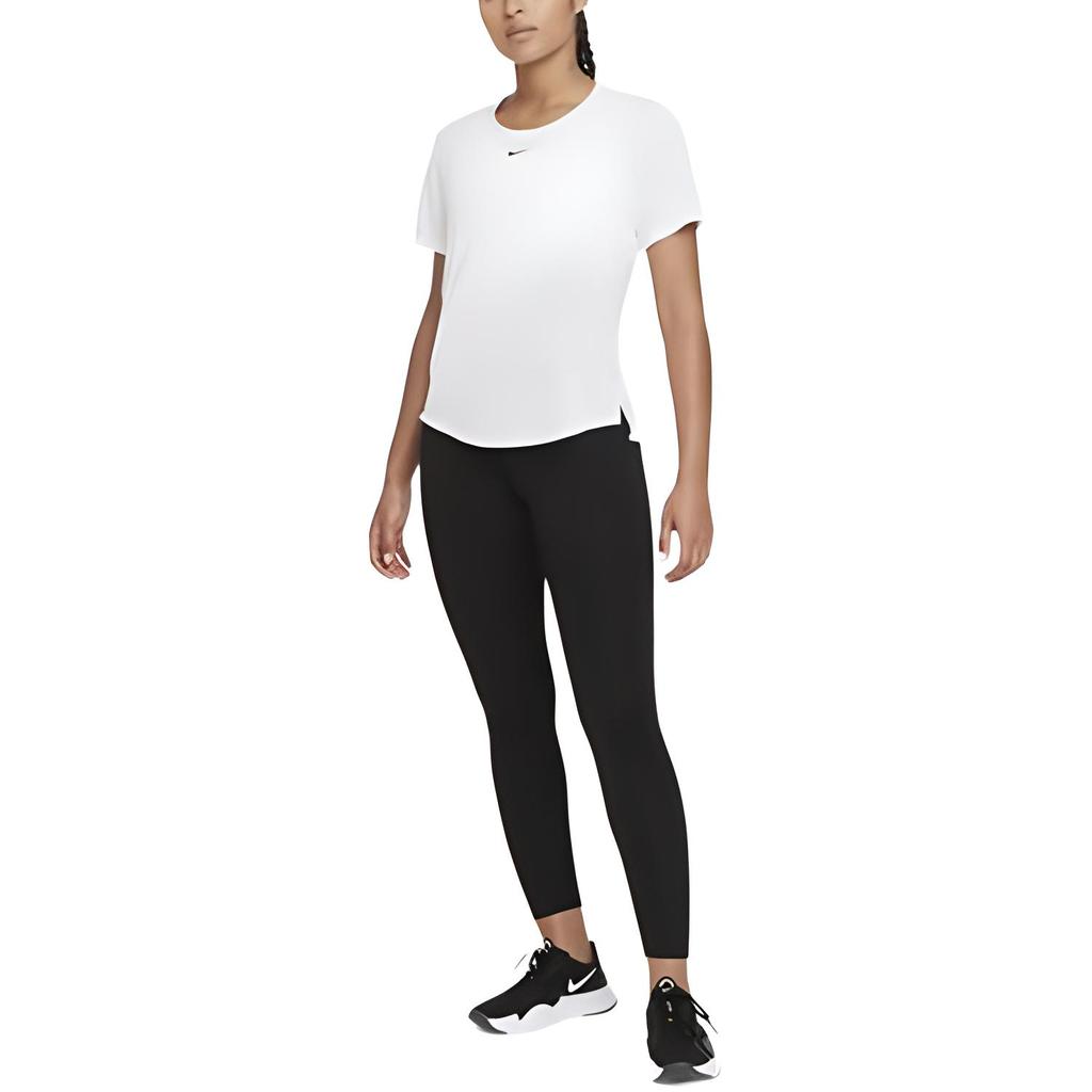 Nike T Shirts Women's White Crew Neck Moderate DD0639-100