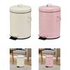 Step Trash Can Anti Slip Base Waste Basket Dustbin Foot Pedal Garbage Bin for Entryway Restroom Toilet Laundry Room Apartment
