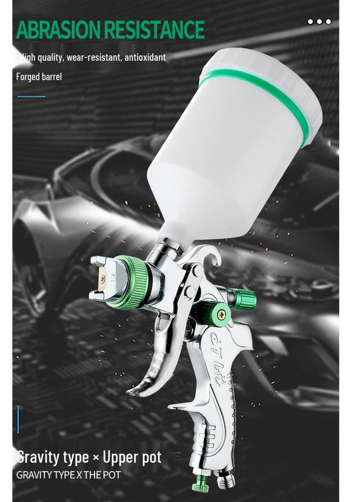 2008 Car High Atomization Spray Gun 1.7/2.0/2.5mm Nozzle Pneumatic Top-Feed Paint Sprayer