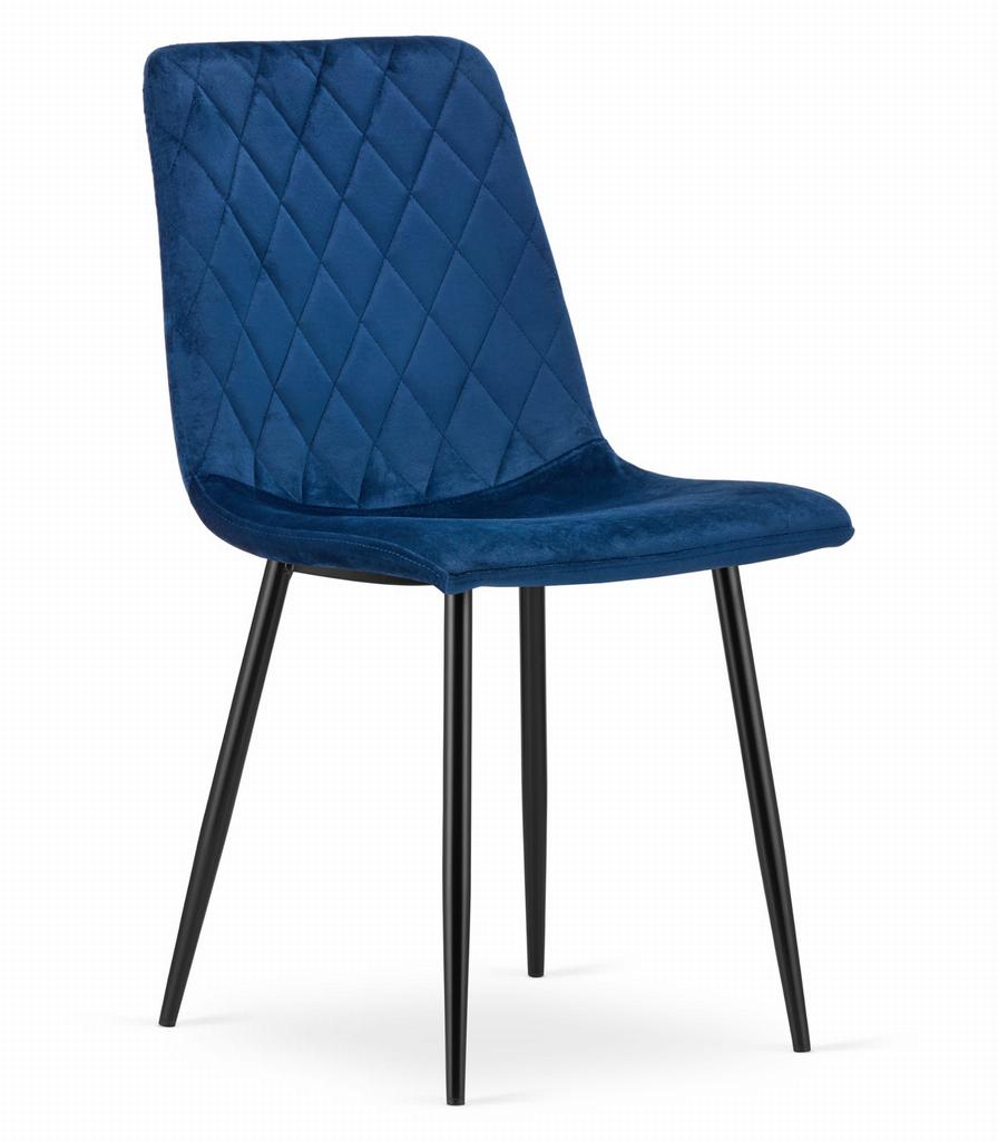 TURIN chair - navy blue velvet x 2