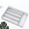 Kitchen Cutlery Drawer   Carbon Steel Flatware Storage Divider with Anti Slip Foam Pads for Spoons Forks Stationery