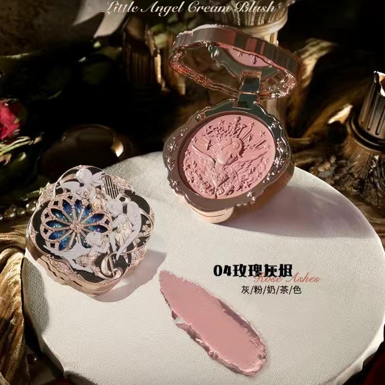 Flower Knows Gods Embossed Blush Purple Red Nude Natural Monochrome Rouge Matte Concealer Private Label Makeup Blusher