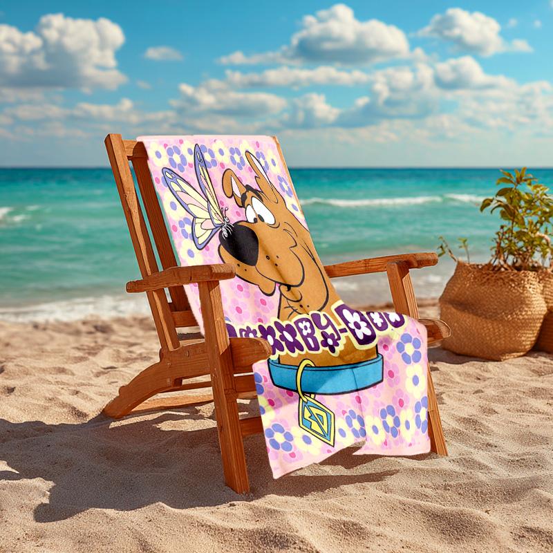 Halloween Fantasy Comedy Adventure Cartoon Movie Scooby-Doo Towel Outdoor Camping Vacation Swimming Beach Towel Outdoor Absorbent Bath Towel Y14