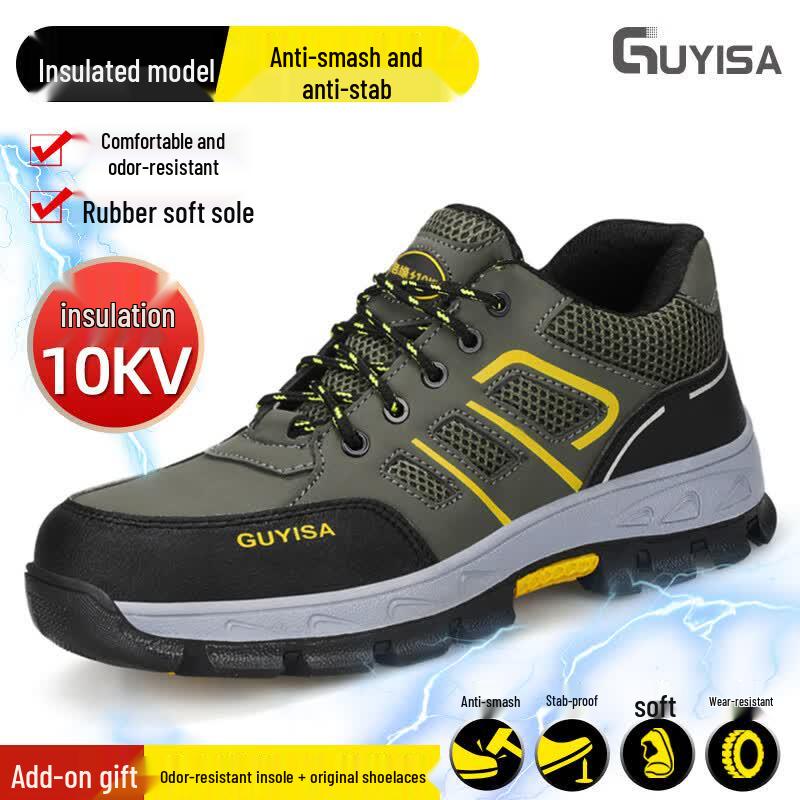 GUYISA Men's 10KV Insulated Steel Toe Safety Shoes