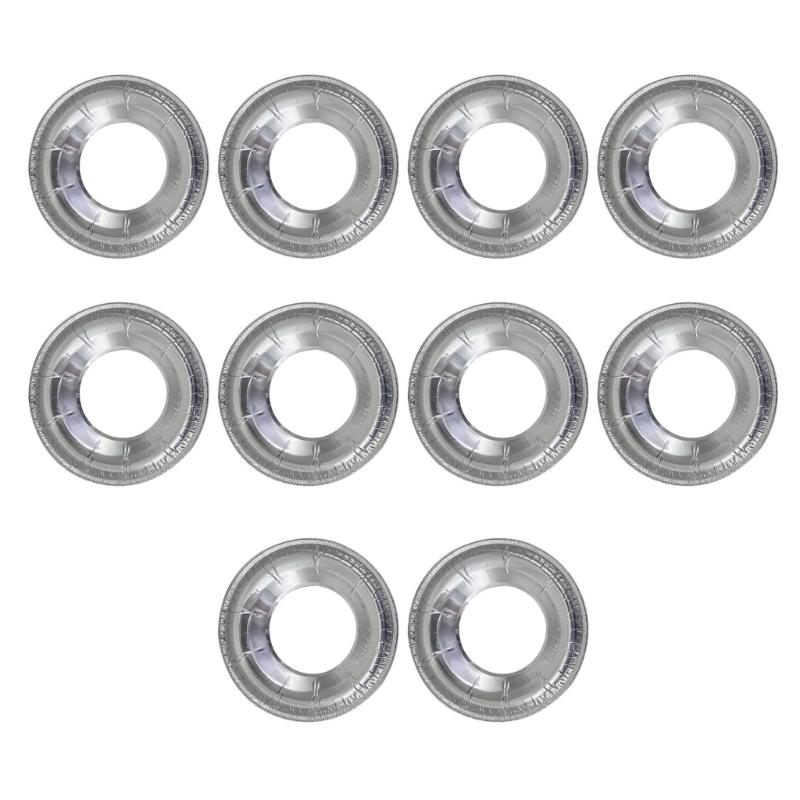 Pack of 10 Tin Stove Liners Oil Proof Covers Gas Stove Liners for Gas Burners Ensuring a Clean Cooking Environment