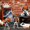 Halloween Decoration Skeleton Pumpkin Shape Statues Resin Gothic Decor Home Party Festival Skull Figurine