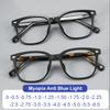 Large Frame Anti Blue Light Myopia Glasses Women Men Classic Black Squar Durable Acetate Eyeglasses Nearsighted Glasses -2.25