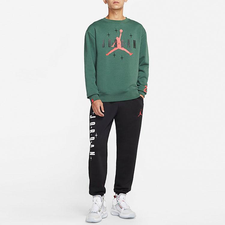 Jordan Logo Print Sweatpants Men Bottoms Black DO9154-010