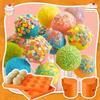 Cake Mold Ball Shaped Silicone Tray Set with 15 Molds
