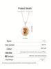 Millennial Cut Amethyst & Citrine Pendant Necklace in S925 Sterling Silver