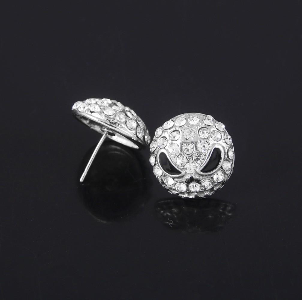 Nightmare Before Christmas Evil Pumpkin & Jack Skeleton Stud Earrings