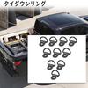 Mirhua Set of 10 Tie Down Rings Bike Hooks 6.5mm Hole Bike Luggage Hooks