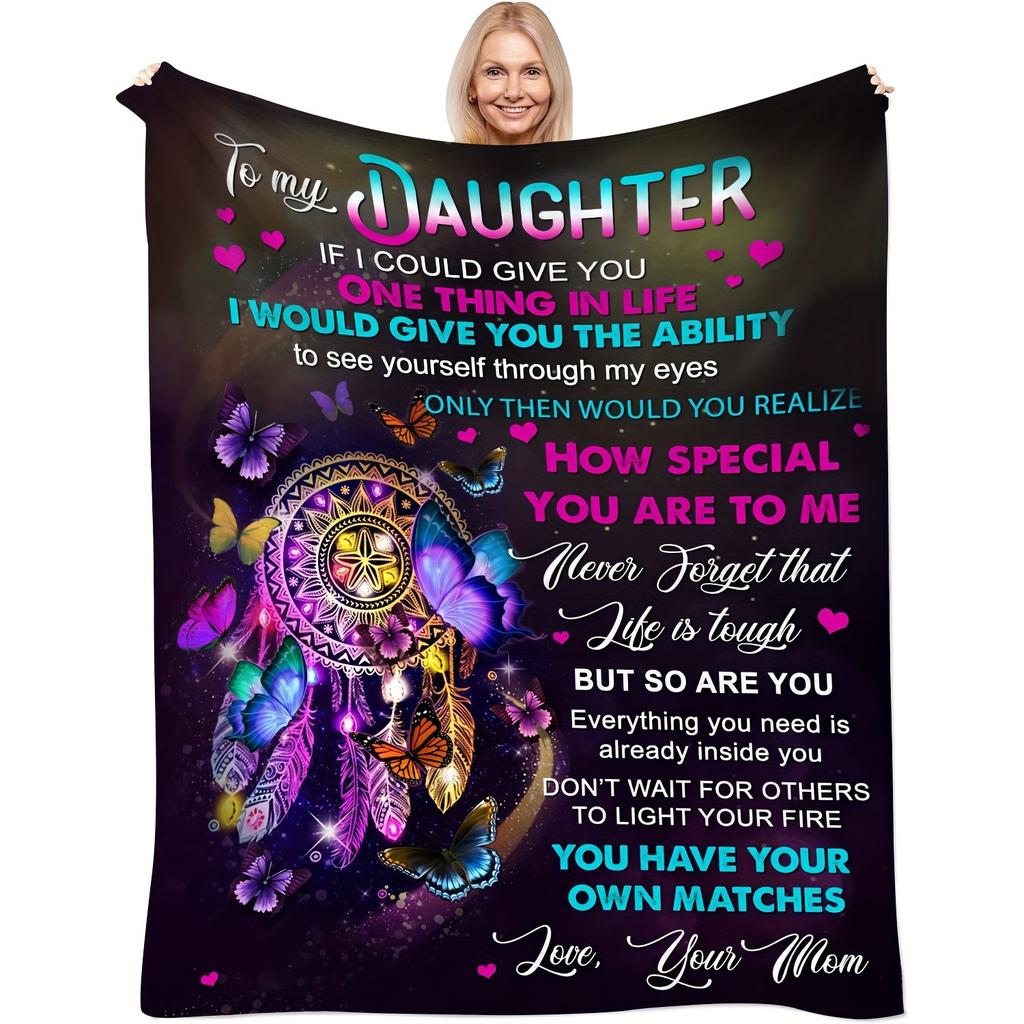 Holiday Gift For Daughter Flannel Blanket Bedroom Sofa Air Conditioner Blanket Nap Blanket