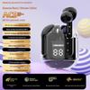 Air31 Bluetooth 5.3 TWS In-Ear Headphones with Transparent Case and Digital Display