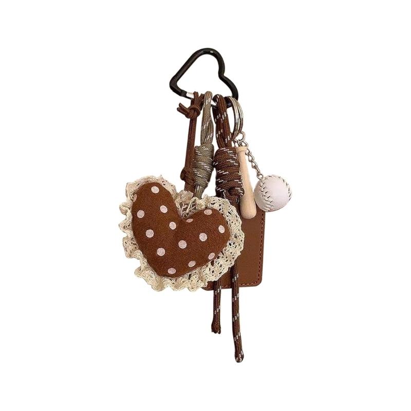 

Elegant Lace Dot Purse Charm Reusable Cotton Decorative Pendant For Women Bags Quick Snap Installation 1