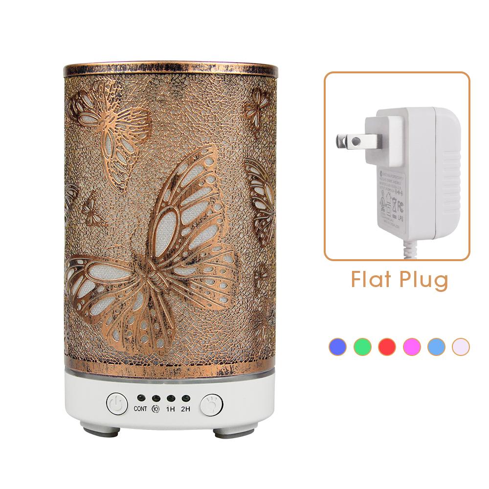 100ml Humidifiers Cool Mist Top Fill Essential Oil Diffuser for Bedroom Large Room Home Baby Nursery and Plants with Nightlight