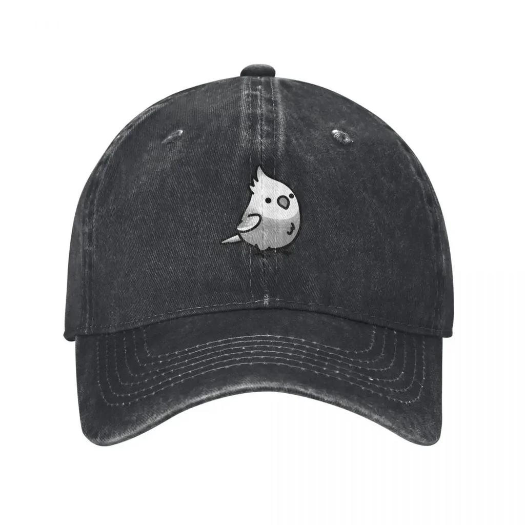 Chubby White-faced Pearl Cockatiel Baseball Cap Thermal Visor Golf New Hat Streetwear Mens Hats Women's
