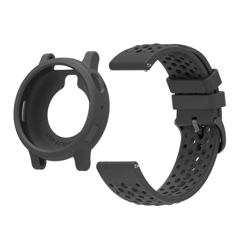 Soft Silicone Strap+Case for Amazfit Active Max Bumper Hollow Cover Protective Strap for Amazfit Active Max A2557 ShellAccessory