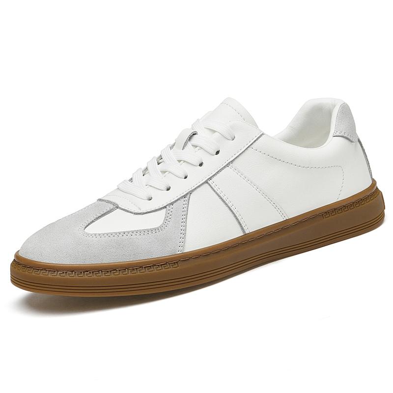 2022 High-Quality Leather Men'S Shoes Fashion Sneakers Men Non-Slip Casual Shoes Male Comfortable Cowhide Black Flats Man Shoes