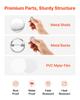 VEVOR Button Maker Supplies 200 Sets 1.26 In / 32 Mm Pin Back Button Parts, with Metal Backs, Metal Shells, Clear Mylar Films